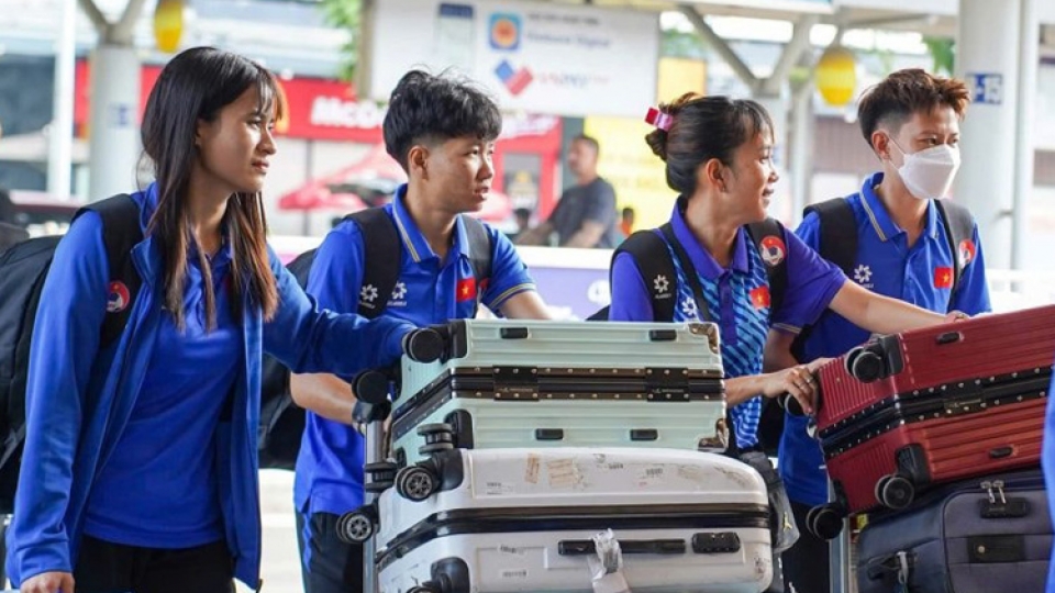 Vietnamese players in Myanmar for AFC Women’s Futsal Asian Cup Qualifiers